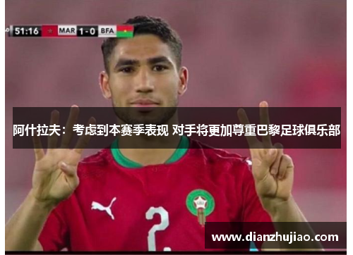 阿什拉夫：考虑到本赛季表现 对手将更加尊重巴黎足球俱乐部